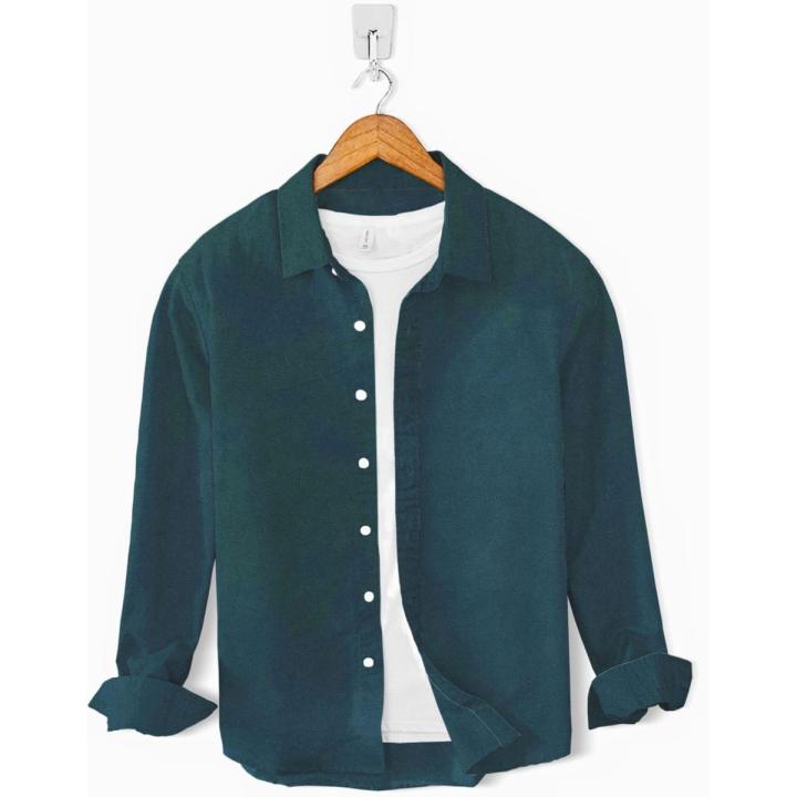 Bottle Green Casual Shirt