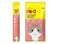 Me-O Creamy Treats Pack of 4 Sachets, Salmon Flavour - Feed me more, Yummy Cat treats. 