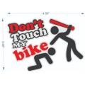 dont touch my bikes sticker for alll bikes reflective stickers, 100% waterproof. 