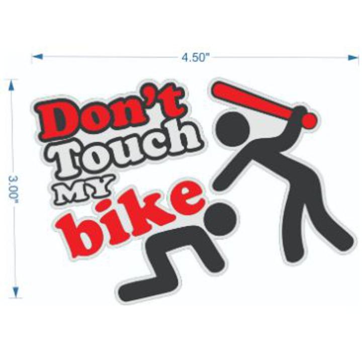 dont touch my bikes sticker for alll bikes reflective stickers, 100% waterproof