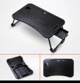 Ergonomics Wood Portable Laptop Table Foldable Dormitory Bed Laptop Desk Book Reading Tray Cup slot Bed Table (2 variants) with drawer & without drawer For Computer Notebooks. 