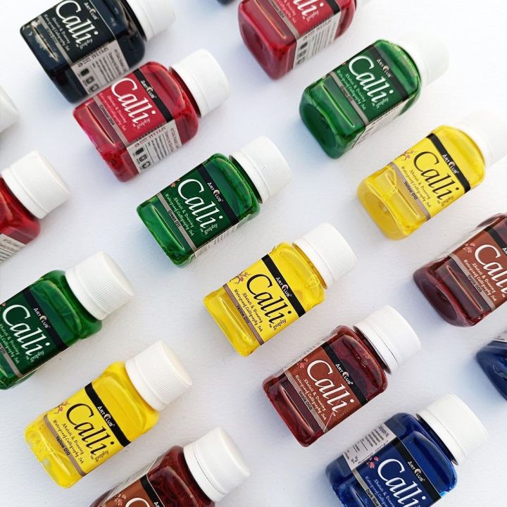 InstaOrder - Pack of 6 - Calligraphy Inks - Made From Highly Opaque ...