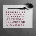 English Alphabets reusable stencil for wall decoration, Furniture , Canvas DIY Home decoration by imart Stencils. 
