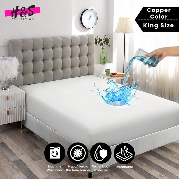 Waterproof%20Mattress%20Cover%20For%20Double%20Bed%20King%20Size%20Fitted%20Mattress%20Protector%20Anti%20Slip%20Bed%20Sheet%20h%20and%20s%20-%20Image%204