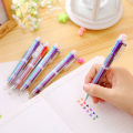 6 in 1 color multi function ballpoint pen 0.5mm novelty multi-color children's gifts office stationery and School. 