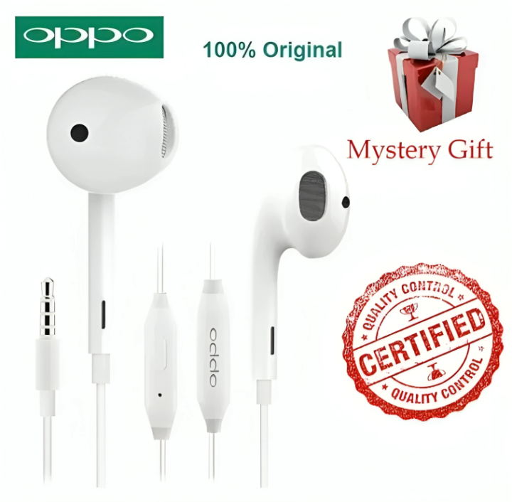 Oppo Handsfree Original 100%  for Android and IOS for gaming, voice calls and music best choice for andriod users