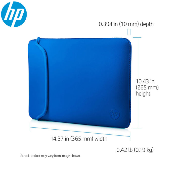 HP%2014%20Inch%20(35.5%20cm)%20Black%20&%20Blue%20Reversible%20Neoprene%20Sleeve%20for%20Laptop/Chromebook/Mac%20-%20Image%206