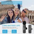 K8 Microphone for Youtubers | Mobile Lavalier Streaming Interview for Collar mic Mini Micro Portable Clip. 