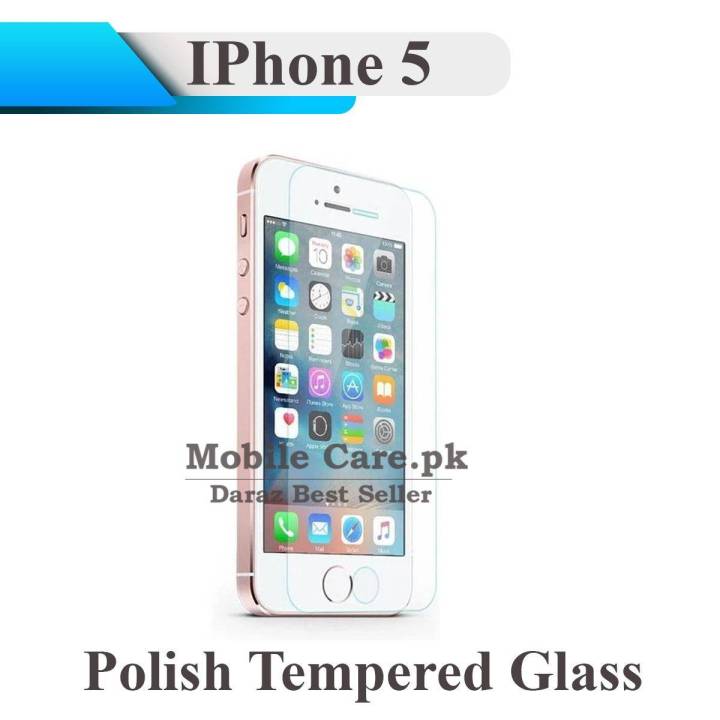 Apple iPhone 5 Glass Protector Tempered Screen Protection Polish Glass For Apple iPhone 5