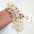 New Design Handmade Crystal Pearl Wedding Hair Accessories Tiara Headband & Comb - Simulated Pearl Bridal Hair Jewelry For A Stylish Wedding Look. 