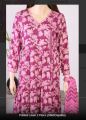 Winter Collection Unstitched 2 Piece Printed Dress. 