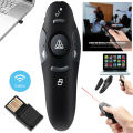 BeesClover USB Presenter Wireless 2.4 GHz Powerpoint Remote Control Pointer Red Presentation Remote Control For Computer Laptop. 