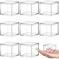 Transparent Acrylic Boxes Dustproof Mini Square Packing Box Protection Showcase with Cover Anime Model Dust Cover Display Cases. 