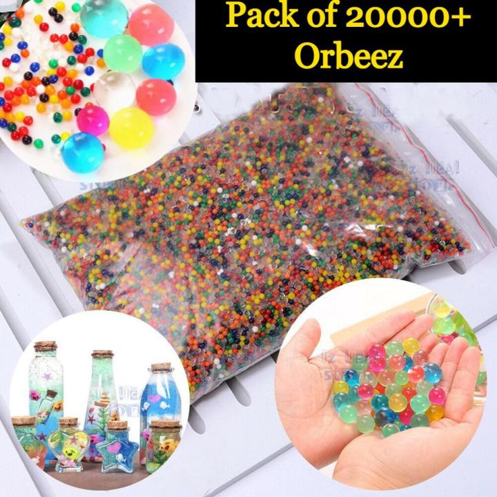 Pack of 20000 Colorful Water Beads Orbeez Water Expanding Jel Balls Hydrogen Balls Growing