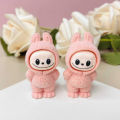 Random Labubu The Monsters Exciting Cardiac Macarone Anime Action Figure Statue Model Doll Kid Toy Gifts. 