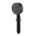 Five-Speed Multi-Function Large Water Spray Super Supercharged Shower Shower Head Black Silver Shower Head Single Head. 