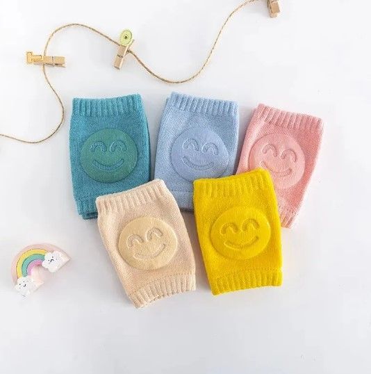 1 Pair Baby Knee Pads Toddler Crawling Anti-Slip Kneepads Unisex Boy Girl Elbow Cushion Pad Safety Protector Cotton Leg Warmer