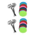 2Pcs Car Aromatherapy Essential Oil Car Diffuser with 20 Replacement Felt Pads Air Freshener Car Diffuser Vent Clip. 