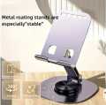 “Premium 360° Rotating Foldable Metal Mobile & Tablet Stand | Universal Adjustable Aluminum Alloy Phone Holder for Desk, Bed & Office – Durable, Anti-Slip, Portable & Stylish Design”. 
