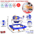 Duck Happy Face Baby Walker With Handle. 