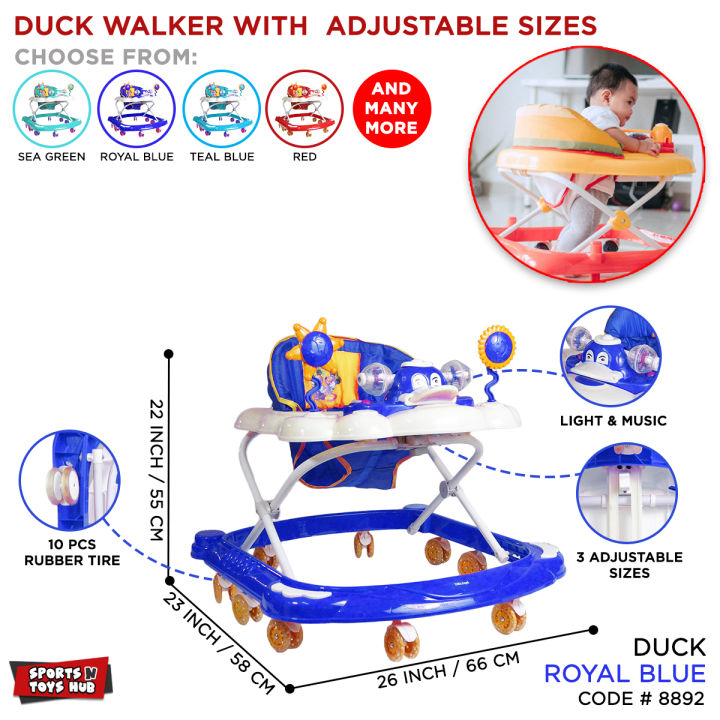Duck Happy Face Baby Walker With Handle