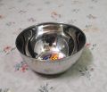 1 Piece Large Round Mixing Bowl Heavy Gauge Stainless Steel 8 inches 1000ml. 