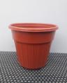 6/Pcs. - Plastic Pots for Cactus Flower Plants 4.7x4.4 inches G-104- Brown. 