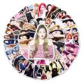 52 pieces of blackpink personality star peripheral luggage, scooter, car, laptop decorative stickers. 