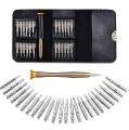 TALEC.PK | Mini 25 in 1 Precision Screwdriver Kit, 25 Piece Screwdriver Kit Repair Tools, Set with Leather Case. 