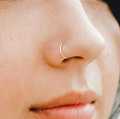 Stainless steel plane nose ring good quality elegant design. 