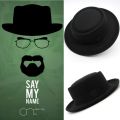 Fedoras Hats Men's Vintage Felt Wide Brim Bucket Hats Man Fedora Hats. 