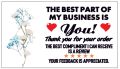 40pcs/pack Thank You Card For Supporting Business Package Decoration - Business Card Handmade With Love. 