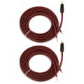 2X RCA Speaker Cable Bare Wire Speaker Wire to RCA Plug, Replace RCA Plug Connector Adapter to Bare Wire Open Audio. 