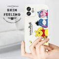 Hontinga for iPhone XS MAX Case Side Design Cartoon Animal Bear Hippo Casing Square Edge Pattern Liquid Silicone Trend Phone Cover. 