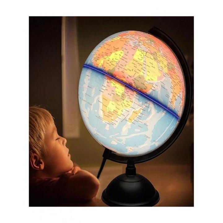 25 cm LED - World Map Decoration Globe for Office