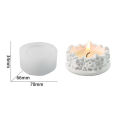 Handmade Flower Candle Jar Mold Reusable Silicone Material 3D Shape Petal Flowerpot Craft Mould Multifunctional Silicone. 
