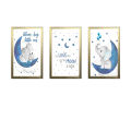 16x24" 3 Pc kids Room Frame set, Baby Nursery, Newborn Room Decor Picture Frames. 