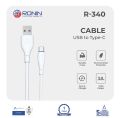 Ronin R-340 Charging Cable – Fast Charging Durable USB Cable for Smartphones & Devices. 