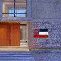 PVC Wall Sticker Creative United States Federal State Flag Mississippi State Flag Wall Art Decals for Home Living Room Bedroom. 