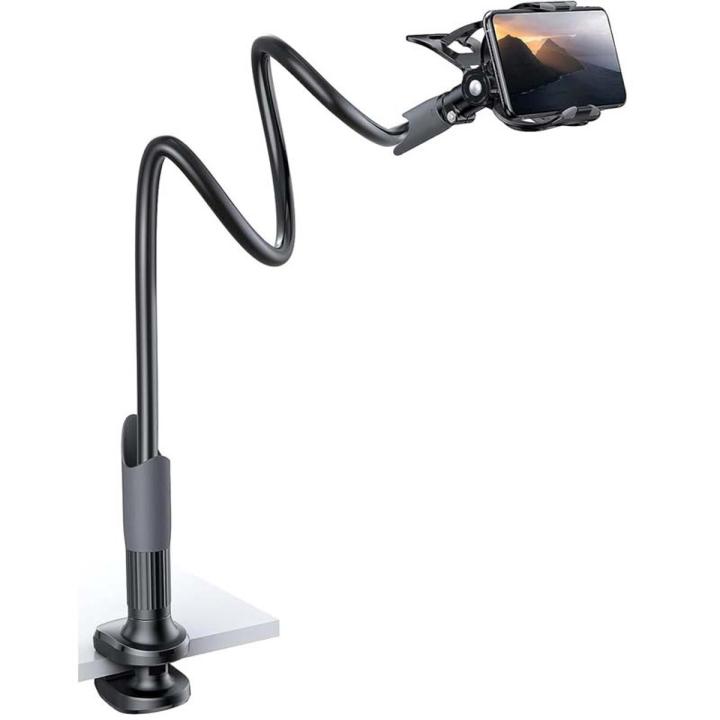 Lamicall Phone Holder Bed Gooseneck Mount Clamp Clip for Desk, Flexible Lazy Long Arm Headboard Bedside
