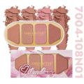 Miss Rose Premium Island Hottie 4 Color Blusher Palette. 