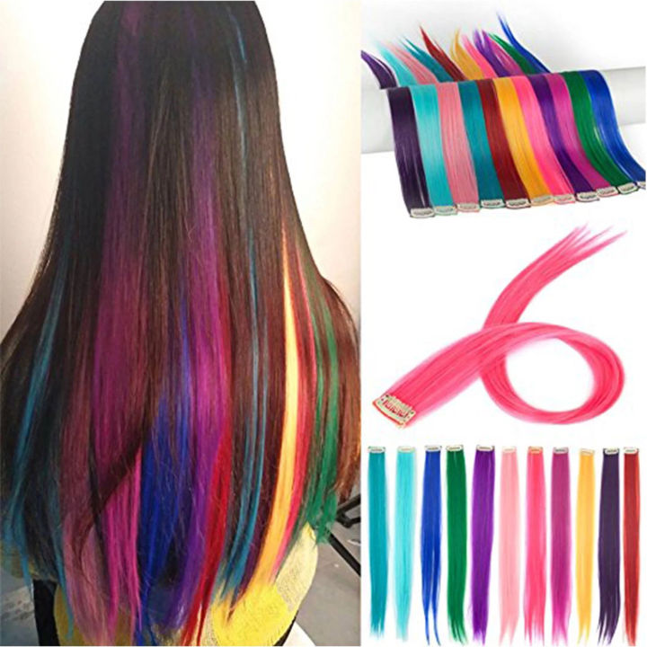 Hair highlights hair color strips for girls pack of