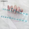 Gel Nail Stickers Curing UV Lamp Full High Quality Semi-Cured Gel Nail Strips Adhesive Long Lasting Nail Art Decoration Tips. 