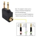 8 Pack Airplane Headphone Adapter ,Airline Airplane Flight Adapters for Headphones, Golden Plated 3.5mm Jack. 