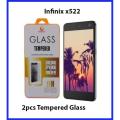 2pcs Infinix x522 Tempered Glass Protector. 
