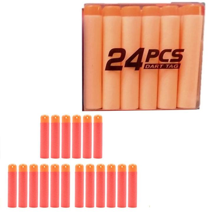 Nerf Soft Foam Bullet Dartss - 24 pcs - Orange
