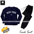 Full Sleeves Tracksuit NEW YORK 199X Printed Cotton Jersey T-Shirt + Trouser Elegant Track Suit Trendy Wear for Men_Women. 