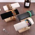 Square Wooden Watch Organizer Stand Bracelet Chain Ankelet Stand Watch Stand. 