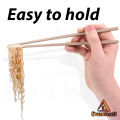 Wooden Chopsticks Reusable - Chinese Style Natural Bamboo Washable Chopstick - 2 PAIRS. 
