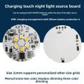 Beech Wood Base Light Source Rechargeable Touch Remote Control Seven Color Gradient RGB Light Source Board 5V Light Board Remote Control 16 Colors. 
